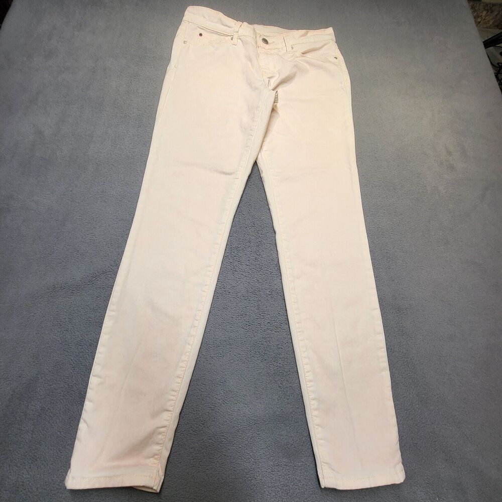 Gap 1969 Jeans Womens 27 Apricot Legging Distressed Stretch Denim